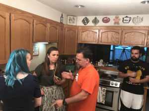Director Don working with cast